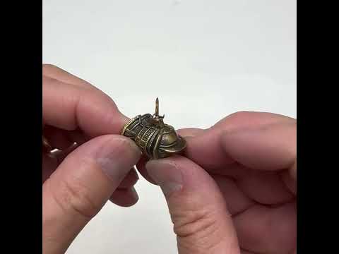 Lapel Pin Medieval Knight Armor Helmet Pin Brass Finish Highly Detail 3D Design Tie Tack