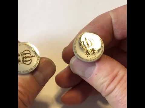 James Bond MI6 Cufflinks Mens Cuff Link Secret Intelligence Service Super Spy Collection Royal Silver Toned Crest Comes with Gift Box