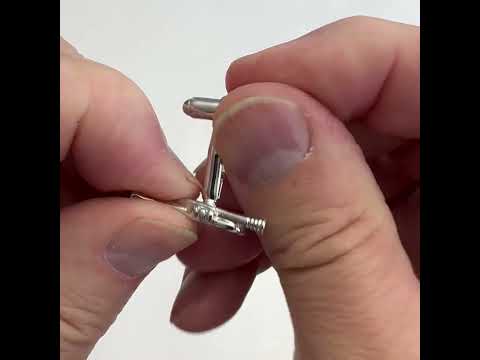 Trumpet Cufflinks Silver 3D Design Music Band Musician Gift