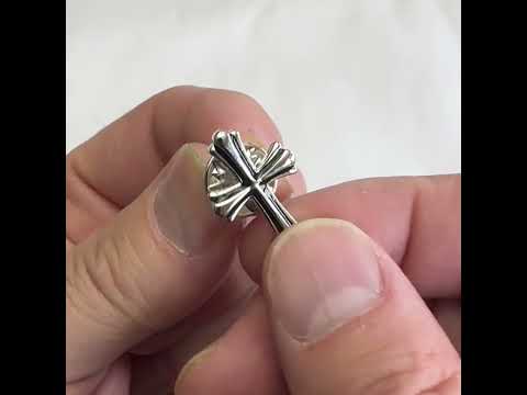 Cross Pin Christian Gifts Cross Lapel Pin Silver Religious Gifts Pin Catholic Gifts Priest Cross Gifts for Men Pastor Gift Clergy Hat Pin