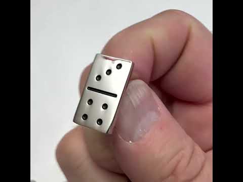 Dominos Lapel Pin Silver Black Enamel Pin Domino