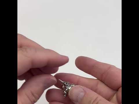 Silver Santa Claus Lapel Pin – Festive Holiday Christmas Accessory for Jackets, Coats & Hats