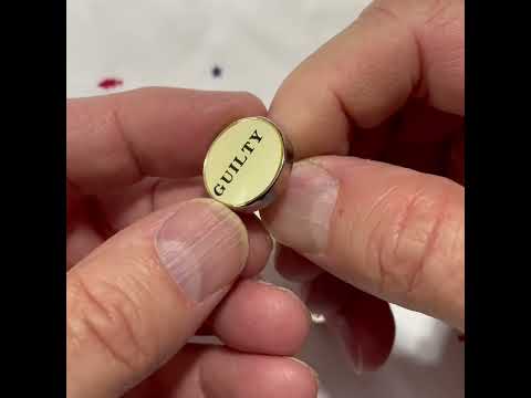 Court Verdict Pin Guilty Lapel Pin Lawyer Pin Trial Attorney Gift Lawyer Gift Judge Lawyer Lapel Pin Prosecutor Court Clerk Retirement