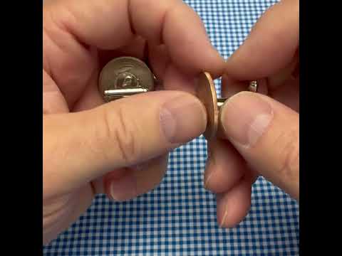 Maryland State Quarter Coin Cufflinks Uncirculated U.S. Quarter 2000 Cuff Links Enamel Backing Cufflinks