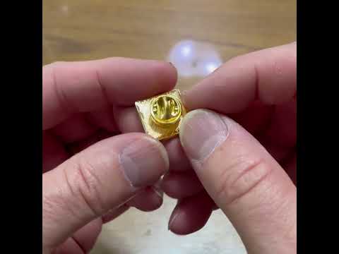 Gold Piano Keys Lapel Pin Keyboard Music Enamel Pin