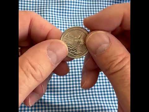 Gettysburg Coin Cufflinks Uncirculated U.S. Quarter 2011 Cuff Links Enamel Backing Cufflinks