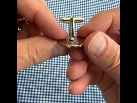 Acadia National Park Coin Cufflinks Uncirculated U.S. Quarter 2012 Cuff Links Enamel Backing Cufflinks