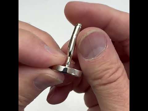 Greek Mythology Medusa Cufflinks – Silver Round Men’s Accessories, Mythical Gift