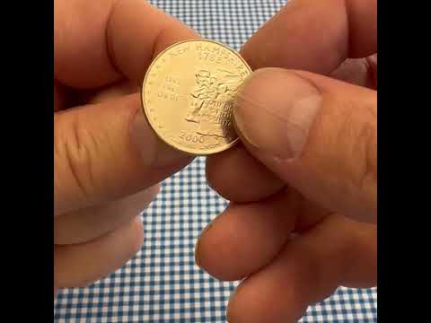 New Hampshire State Quarter Coin Lapel Pin 