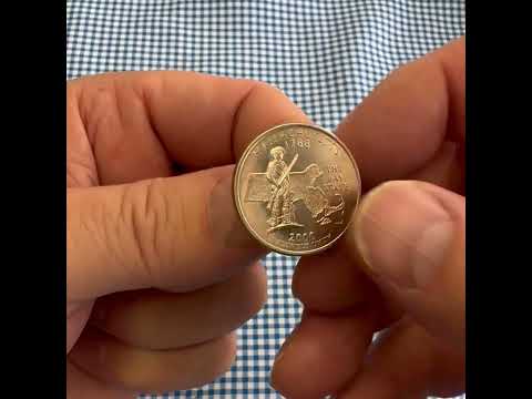 Massachusetts State Quarter Coin Lapel Pin