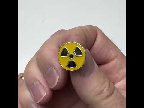 Radioactive Pin Radioactive Material Sign Pin Yellow and Black Enamel Pin Cuff Radiation Sign Cosplay Lapel Pin Lanyard Pin Jacket Pin