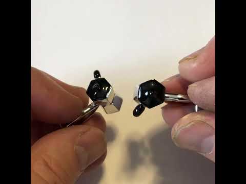 Silver Colombian Coffee Pot Cufflinks – Barista & Coffee Lover Gift for Men