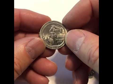 Saratoga National Historical Park Coin Lapel Pin Uncirculated U.S. Quarter 2015 Tie Pin