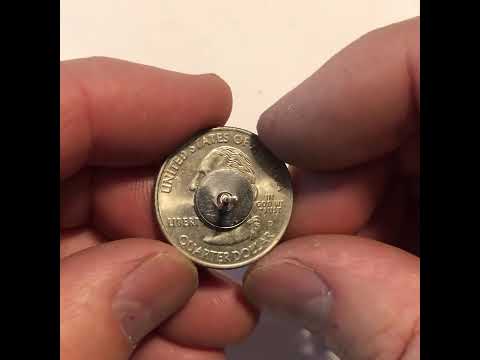 The U.S. Virgin Islands Coin Lapel Pin Uncirculated U.S. Quarter 2009 Tie Pin