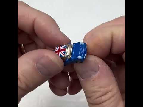 British Union Jack Mini Cooper Lapel Pin – Blue Classic Car Enamel Badge