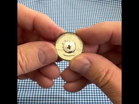 New York State Quarter Coin Lapel Pin 