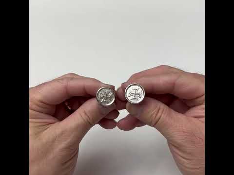 Bottoni Cross Cufflinks Christian Gifts Silver Design Religious Gifts Catholic