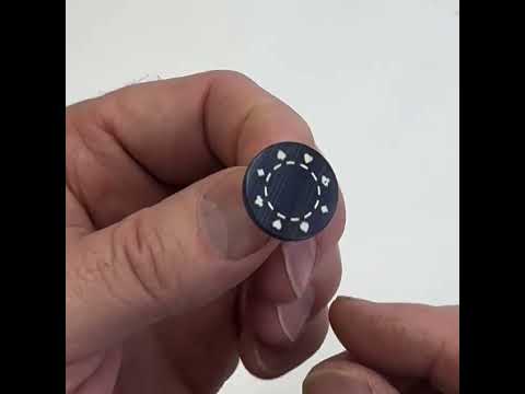 Blue Poker Chip Lapel Pin – Casino Night & Poker Tournament Accessory
