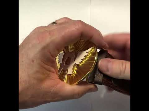 Marvel Captain America Gold Winged “A” Belt Buckle – Superhero Cosplay, Comic Fan Gift, Collectible Accessory