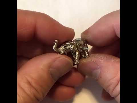 Elephant Pin Silver Elephant Lapel Pin Enamel Pin Africa Elephant Pin Hat Pin Safari Jacket Pin Groomsmen Gifts Wedding Party Gifts