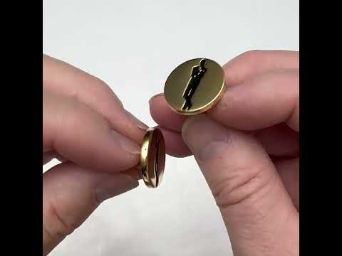 James Bond Cufflinks Famous Movie Poster Pose Cuff Links Super Spy Collection Royal Gold Platted Black Enamel Emboss Design with Gift Box