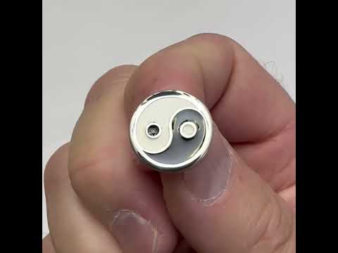 Yin and Yang Symbol Pin Black and White Enamel Pin Ancient Chinese Philosophy Silver Lapel Pin Eastern Balance Pin Lanyard Pin Lucky Pin