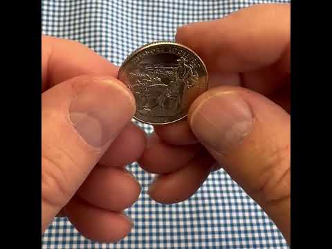 Theodore Roosevelt National Park Coin Lapel Pin Uncirculated U.S. Quarter 2016 Tie Pin