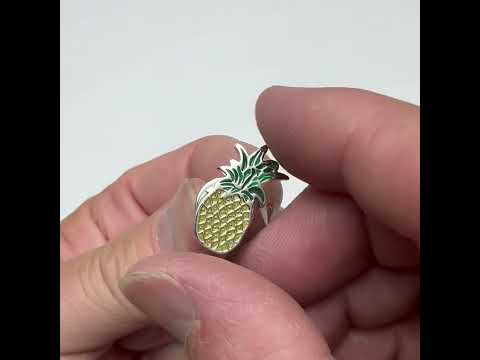 Tropical Pineapple Lapel Pin – Symbol of Warmth, Welcome & Good Vibes | JayPins