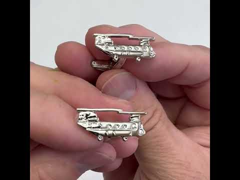 Chinook Helicopter Cufflinks 