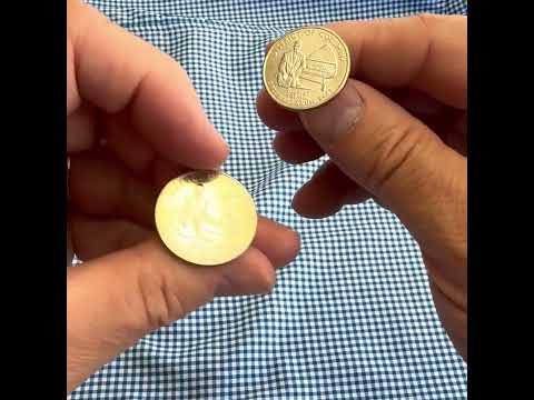 District of Columbia Coin Cufflinks Uncirculated U.S. Quarter 2009 Cuff Links Enamel Backing Cufflinks