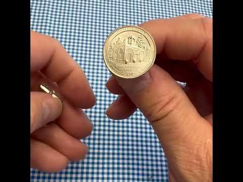 Harpers Ferry National Historical Park Coin Cufflinks Uncirculated U.S. Quarter 2016 Cuff Links Enamel Backing Cufflinks