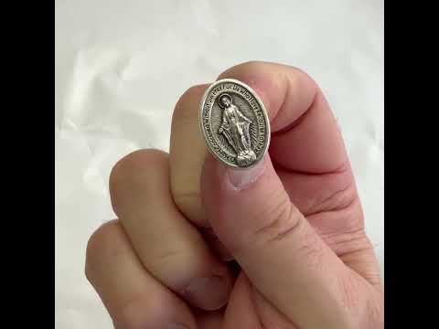 Miraculous Medal Mother Mary Lapel Pin 