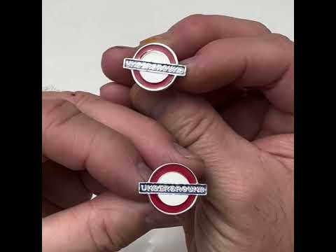 London Underground Cufflinks The Tube Cufflinks London England Tube Sign Cuff Links White Red Enamel Cuff Links