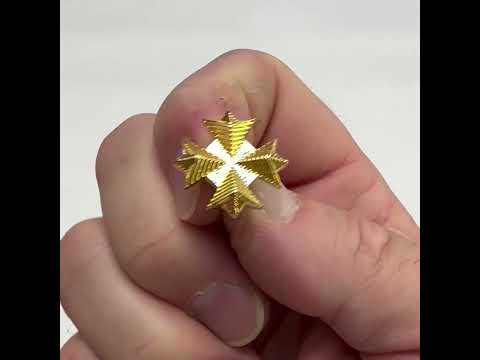 Star Trek Admiral Office Emblem Lapel Pin – Gold & Silver Sci-Fi Badge for Collectors & Fans