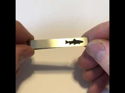 Fly Fishing Tie Bar Fishing Gift Fisherman Tie Clip Rainbow Trout Outdoors Wild Life Gift Perfect Dad Gift Best Friend Gift Grandpa Gift