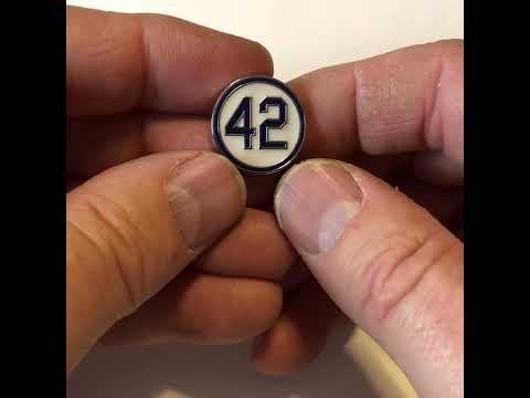 Forty two pin Jackie Robinson lapel pin 