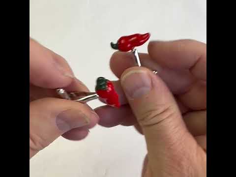 Hot Pepper Cufflinks 