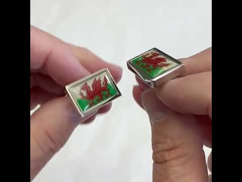 Wales Red Dragon Flag Cufflinks – Welsh Heritage Accessories by JayPins