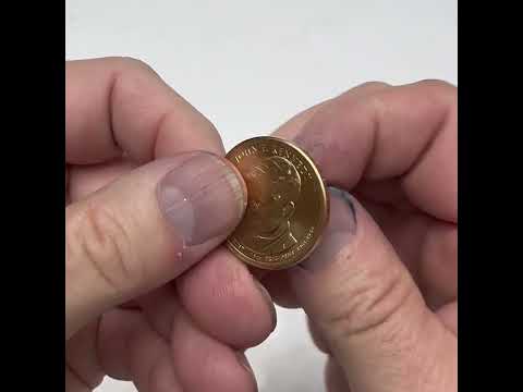 John F Kennedy Presidential Dollar Lapel Pin, Uncirculated One Gold Dollar Coin Enamel Pin JFK