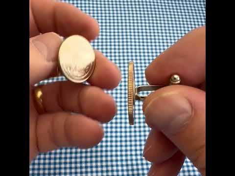 Chickasaw National Recreation Area Coin Cufflinks Uncirculated U.S. Quarter 2011 Cuff Links Enamel Backing Cufflinks