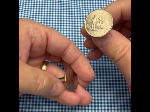 California State Quarter Coin Cufflinks 