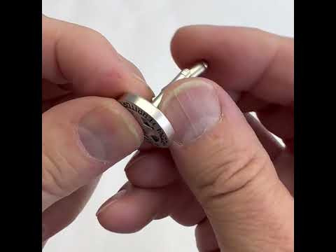 Tombstone Cufflinks Law Enforcement Badge Silver Black Enamel Old Wild West Arizona Cuff Links Detective Old West Sheriff Badge Police
