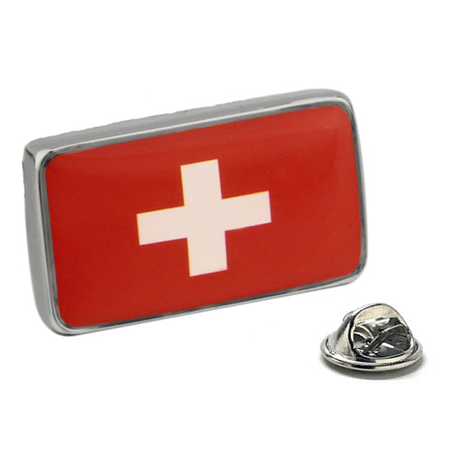 Switzerland Flag Lapel Pin Swiss Enamel Pin Lanyard Pin Swiss Flag Jacket Pin