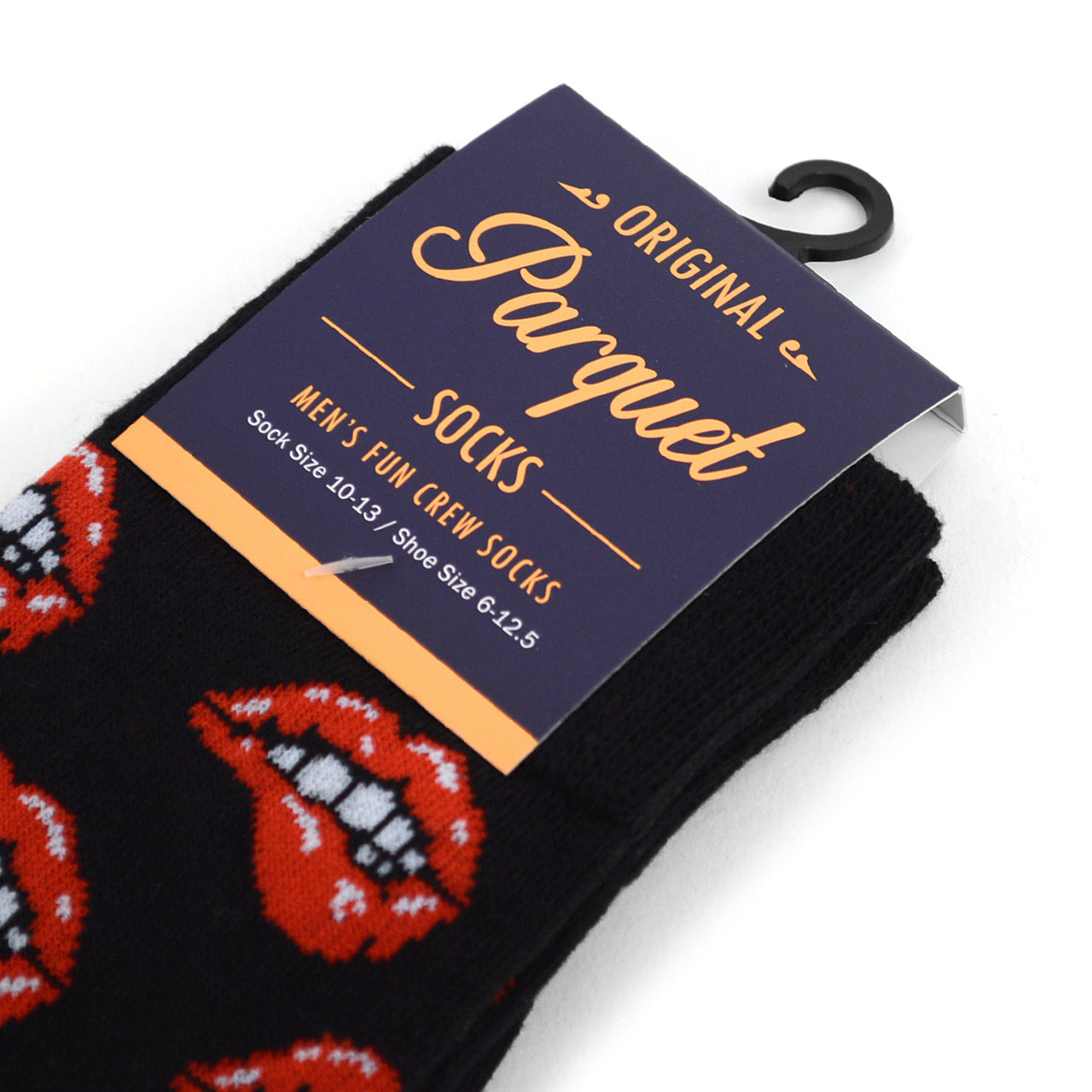 Hot Lips Socks Sexy Lip Bite Funny Socks Fun Crazy Kissing Love Crew Socks Party All Night Bring it Home Socks