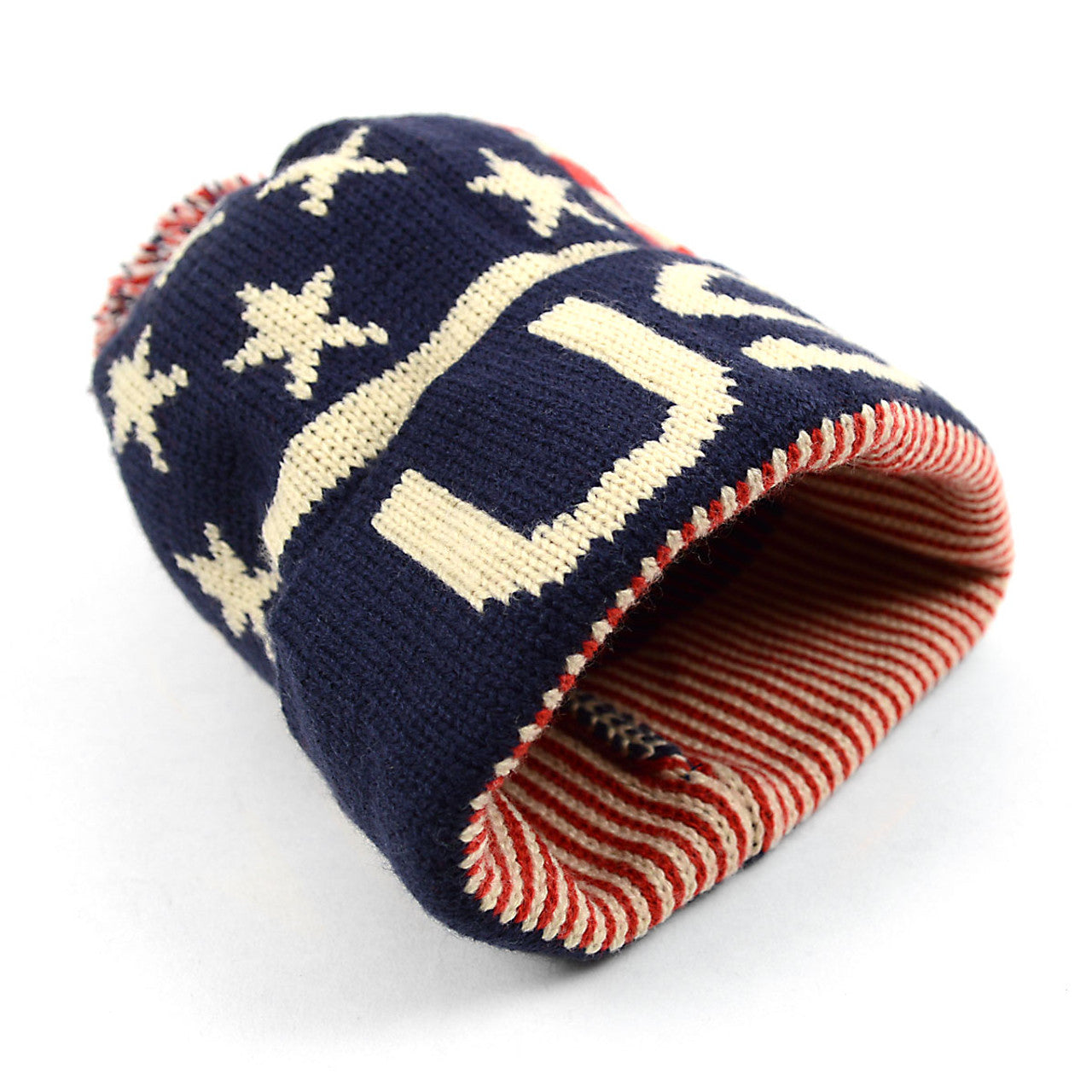 Old School USA Hockey Team Beanie, 1980 Unisex American Flag Knit Pom Beanie Ski Hats