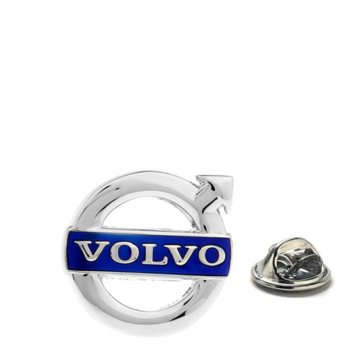 Volvo Hood Emblem Lapel Pin – Premium Silver Cut Out Design Enamel pin