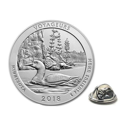 Voyageurs National Park Coin Lapel Pin Uncirculated U.S. Quarter 2018 Tie Pin