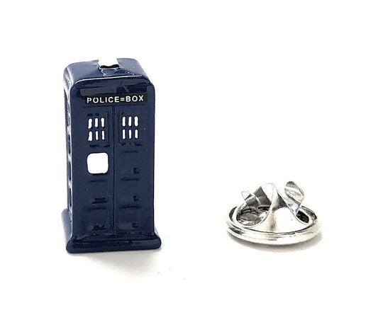 Call Box Dr Who Police Box Lapel Pin Blue Enamel Pin