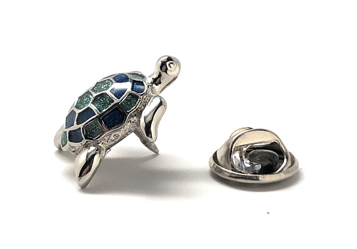 Turtle Lapel Pin side view 