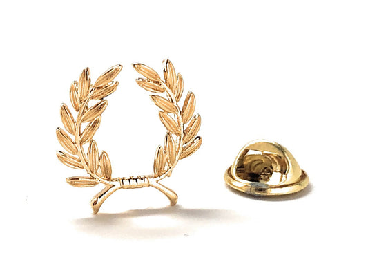Greek Roman Gold Wreath Pin Champion Lapel Pin